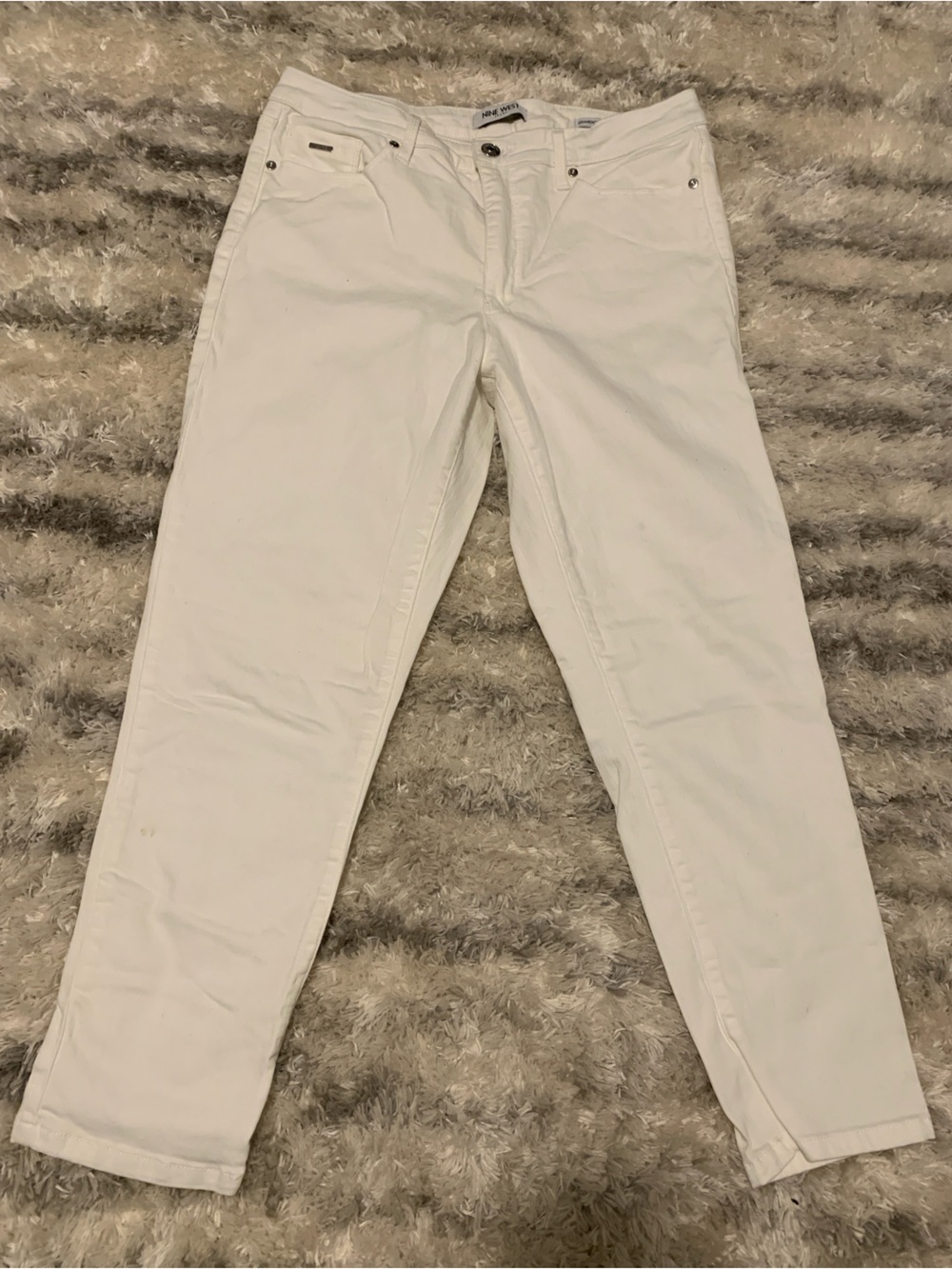 Nine West Women's White Ankle Pants